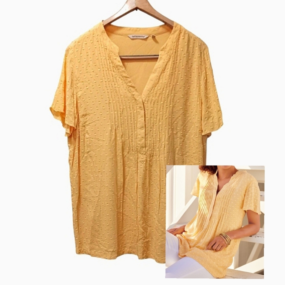 - Yellow Off Shore Lined Top By Soft Surroundings